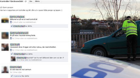 Kontroll og FB (Foto: skjermdump/Eirik Haugen/Facebook/NRK) Kontroll og FB (Foto: skjermdump/Eirik Haugen/Facebook/NRK)
