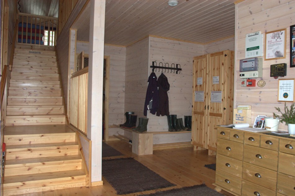 Inne i Veltdalshytta