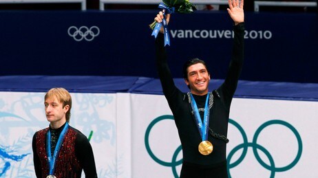 Evan Lysacek (t.h.) og Yevgeny Plushenko (Foto: David Gray/Scanpix/Reuters) Evan Lysacek (t.h.) og Yevgeny Plushenko (Foto: David Gray/Scanpix/Reuters)