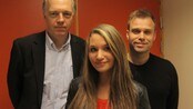 Eivind Rølles, Nora Foss Al-Jabri og Christian Ingebrigtsen (Foto: Hege Bakken Riise/NRK)