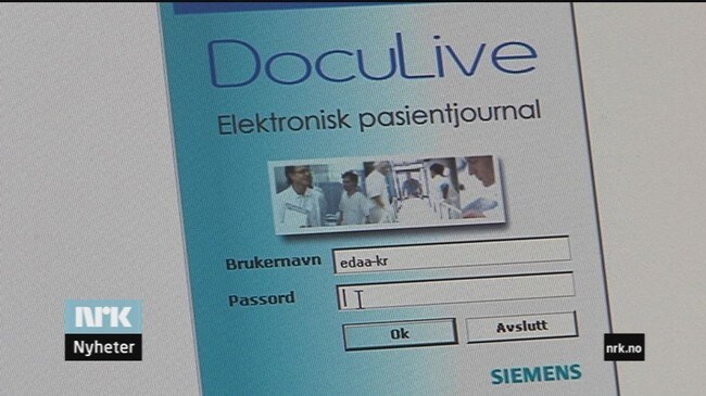 Pasientjournal (Foto: Eirik Haukenes/NRK) Pasientjournal (Foto: Eirik Haukenes/NRK)