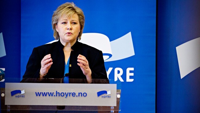 Erna Solberg (Foto: Thomas Winje Øijord/NTB scanpix) Erna Solberg (Foto: Thomas Winje Øijord/NTB scanpix)