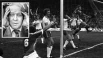 Bjørge Lillelien og kampen mot England, 1981 (Foto: scanpix) Bjørge Lillelien og kampen mot England, 1981 (Foto: scanpix)