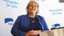 Erna Solberg (Foto: Siv Sandvik /NRK) Erna Solberg (Foto: Siv Sandvik /NRK)