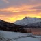 Bilde er tatt fra Bjorelvnes mot Finnsnes (Lenvik) torsdag formiddag.
