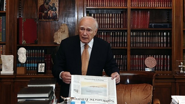 President i Hellas, Karolos Papoulias (Foto: Aris Messinis/Ap) President i Hellas, Karolos Papoulias (Foto: Aris Messinis/Ap)
