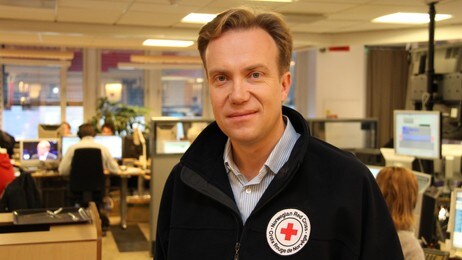 Børge Brende Røde Kors (Foto: Hans Erik Weiby/NRK) Børge Brende Røde Kors (Foto: Hans Erik Weiby/NRK)