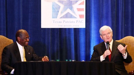 Presidentkandidater i USA Herman Cain og Newt Gingrich (Foto: DONNA CARSON/Reuters) Presidentkandidater i USA Herman Cain og Newt Gingrich (Foto: DONNA CARSON/Reuters)