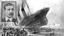 Titanic og Albert Moss  (Foto: Willy Stöwer, Nordisk Tidende )