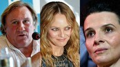 Gerard Depardieu, Vanessa Paradis og Juliette Binoche. (Scanpix)