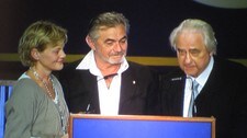 Else Barratt-Due, Nils Nordberg og Peter Leonard Braun (Foto: Antonia Pambou/NRK)
