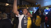 Supporterfest før nabooppgjøret - Stemningen var mildt sagt i taket på Harvey`s Sportsbar i Kristiansand i timene før nabooppgjøret mellom Start og Viking.

