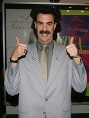 Sacha Baron Cohen som TV-journalisten Borat (Foto: Peter Kramer/AFP) Sacha Baron Cohen som TV-journalisten Borat (Foto: Peter Kramer/AFP)