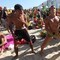 Fest på Copacabana under fotballkampen mellom Brasil og Chile i 2010.  