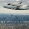 «One World Trade Center» er synleg på biletet av romferga «Enterprise» som vart frakta over New York 27. april 2012. «One World Trade Center» er synleg på biletet av romferga «Enterprise» som vart frakta over New York 27. april 2012.