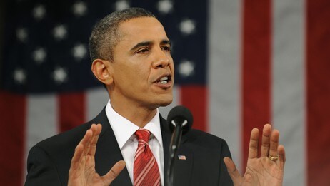 President Barack Obama under talen om rikets tilstand (Foto: Tim Sloan/Scanpix/AFP)