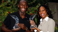 Usain Bolt og Sanya Richards (Foto: Eric Gaillard/Scanpix/Reuters)
