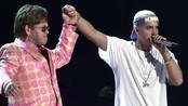 Elton John og Eminem (Foto: HECTOR MATA/AFP)
