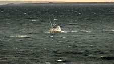 Mange kystfiskere ble kasta på land (Foto: Harry Johansen/NRK) Mange kystfiskere ble kasta på land (Foto: Harry Johansen/NRK)