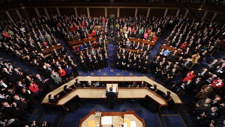 Barack Obamas «State of the Union»-tale (Foto: TIM SLOAN/Afp) Barack Obamas «State of the Union»-tale (Foto: TIM SLOAN/Afp)