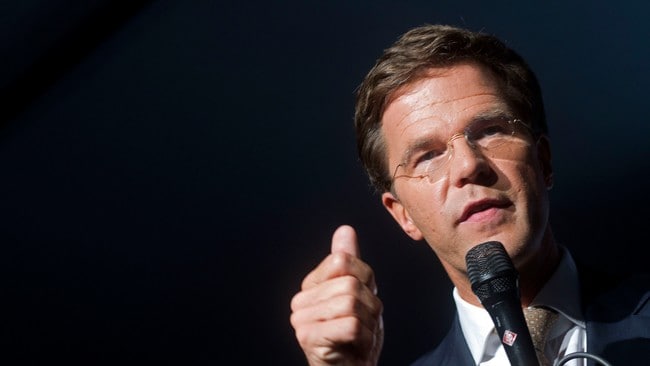 Mark Rutte, leder for VVD i Nederland (Foto: Evert-Jan Daniels/Ap) Mark Rutte, leder for VVD i Nederland (Foto: Evert-Jan Daniels/Ap)