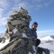 På toppen av Austre Memurutind i Jotunheimen. 