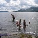 Bading under fjelleir med Barnas turlag på Sandsa sommer 2011