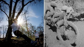 Vår vs. vinter - Foto: NTB Scanpix Kallestad Gorm