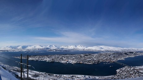 Utsikt fra fjellheisen i Tromsø (Foto: Tromsø kommune) Utsikt fra fjellheisen i Tromsø (Foto: Tromsø kommune)