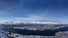Utsikt fra fjellheisen i Tromsø (Foto: Tromsø kommune)