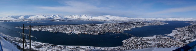 Utsikt fra fjellheisen i Tromsø (Foto: Tromsø kommune) Utsikt fra fjellheisen i Tromsø (Foto: Tromsø kommune)