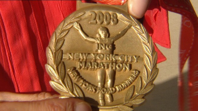 Grete Waitz hedres av New York Marathon (Foto: NRK) Grete Waitz hedres av New York Marathon (Foto: NRK)