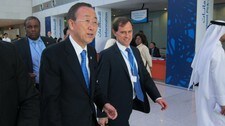 Ban Ki-moon Doha (Foto: Eivind Molde/NRK) Ban Ki-moon Doha (Foto: Eivind Molde/NRK)