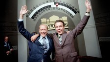 Stortingsvalget 1977. ODVAR NORDLI og AP's formann REIULF STEEN (Foto: Thorberg, Erik/SCANPIX)