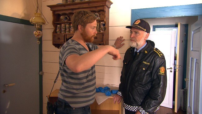Varg Veum-filming i Angedalen (Foto: Simon Solheim/NRK)