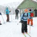 Snø og ski ved Alexander Grieghytten for 12-14-åringer.