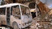 Bombene i Aleppo var svært kraftige.