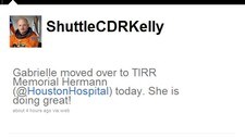 Mark Kelly på Twitter om Gabrielle Giffords (Twitter) Mark Kelly på Twitter om Gabrielle Giffords (Twitter)