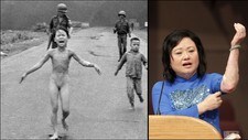 Kim Phuc i 1972 og 2012 (Foto: Nick Ut/Damian Dovarganes/AP) Kim Phuc i 1972 og 2012 (Foto: Nick Ut/Damian Dovarganes/AP)