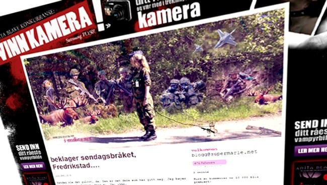 Supermarie blogger om forsvaret (Foto: Faksimile) Supermarie blogger om forsvaret (Foto: Faksimile)
