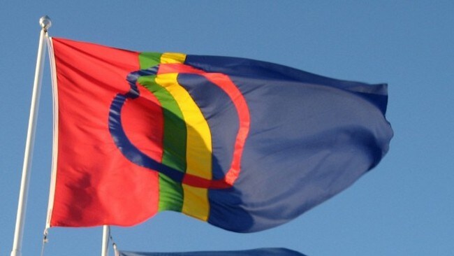 Det samiske flagget (Scanpix) Det samiske flagget (Scanpix)