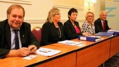 Det nye fylkesrådet i Nordland Arve Knutsen Tove Bjørkmo Unni Gistad Marit Tennfjord og Odd Eriksen
