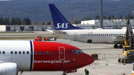 Gardermoen, SAS og Norwegian (Foto: Jonas Sætre/NRK) Gardermoen, SAS og Norwegian (Foto: Jonas Sætre/NRK)