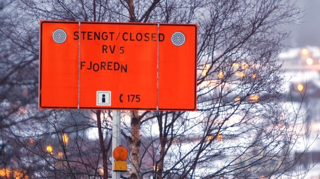 Stengt i Kjøsnesfjorden (Foto: Arne Stubhaug/NRK)