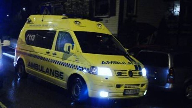 Ambulanse ble forbikjørt av personbil (Foto: Tarald Reinholt Aas/avisen Agder)