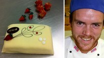 Ole John Berntsen med morsdagskake (Foto: Gro Ravnestad/Camilla Tjønn Thingvold/NRK)