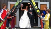 Anders Bardal giftet seg - Med nesten hele hoppeliten til stede giftet Anders Bardal seg med sin samboer Ingrid Opheim i Mære kyrkje i Steinkjer lørdag.