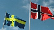 Norsk og svensk flagg