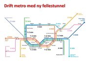 Drift metro med ny fellestunnel (Foto: Ruter )