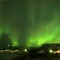 Nordlys over Mofjellet, sett fra Salhus
